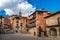 Albarracin, Spain - October 21, 2019: Streets of Albarracin, a picturesque medieval village inÂ Aragon,Â Spain